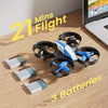 Holy Stone Mini Drone for Kids and Beginners RC Nano Quadcopter Indoor Small Helicopter Plane with Auto Hovering, 3D Flips, Headless Mode and 3 Batteries, Great Gift Toy for Boys and Girls, Blue